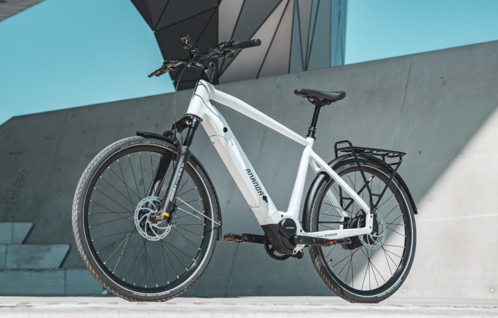 Un vélo électrique équipé du moteur Ananda M5000.