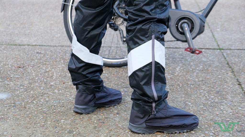 Paré pour rouler sous la pluie.